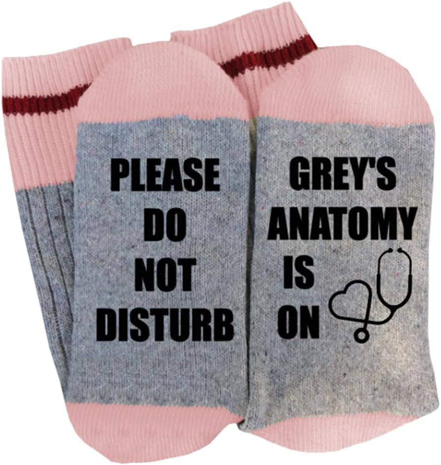 Unisex Christmas Valentine's Day Cotton Socks Please Do Not Disturb Novelty Funky Crew Socks Slipper Socks