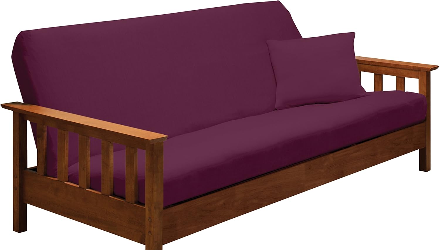 Madison Stretch Jersey Futon Slipcover Purple Home & Kitchen