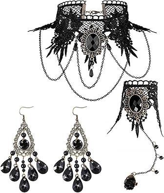 Ppx Choker Dentelle Collier Pendentif Bracelet Et Boucles D