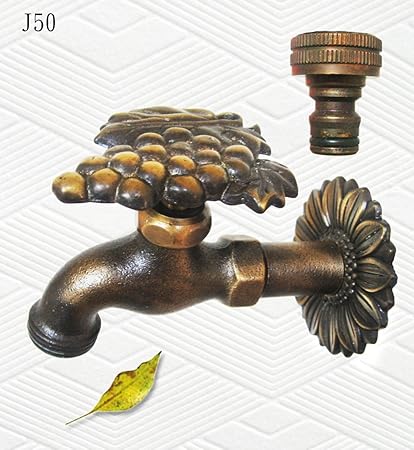 Amazon Com Brass Grape Garden Outdoor Faucet With A Brass