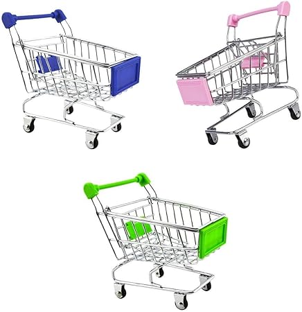 Amazon ミニショッピングカート トロリー 買い物かご おもちゃ キッズ 全3点 お店屋さん おもちゃ