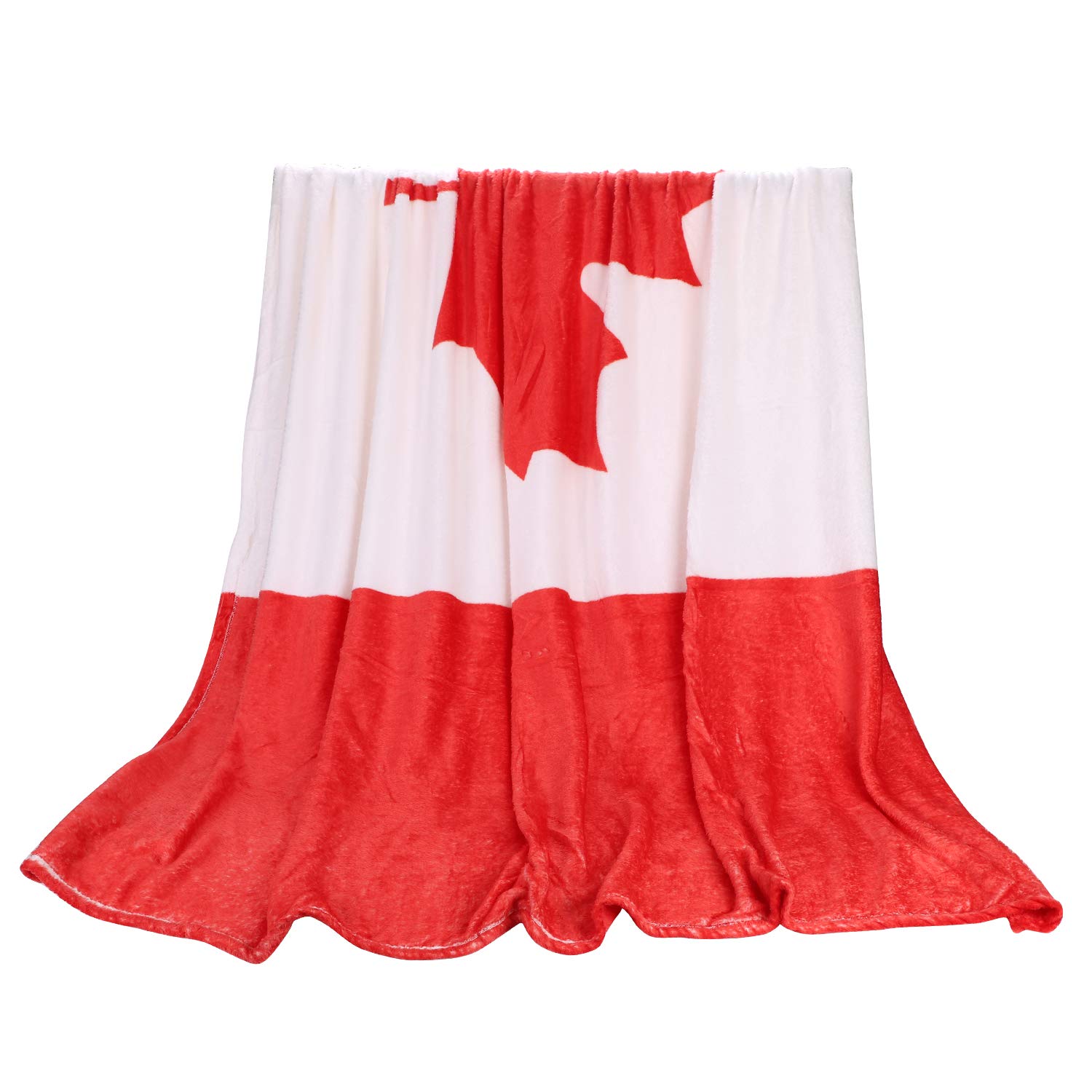 ITODA Soft Throw Blanket Canada Flag Flannel Blanket Warm Bed Blanket Lightweight Fleece Travel Blanket Nursery Baby Blanket Great British Flag Sofa Couch Chair Blanket Bedspread Cover