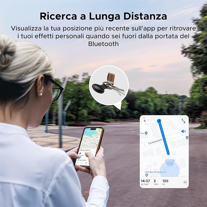 FineTrack Mini Tag Supporta iOS 2 pezzi
