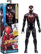 Spider-Man Miles Morales Titan Series 30 cm Action Figure Hasbro Black/Red 12 in view 2
