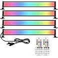 MEIKEE 25W RGBW LED Wall Washer Light, Color Changing Washer Strip Lights Outdoor, IP66 Waterproof RGB LED Light Bar Christmas Halloween Lights for Wedding Party Stage (4 Pack)