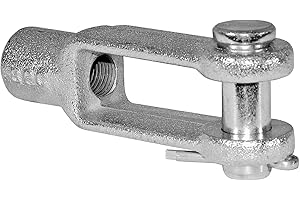 Buyers Products B27084AZKT 3/8 Inch Clevis with Pin and Cotter Pin Kit-Zinc Plated, 3/8-24 Thread Size