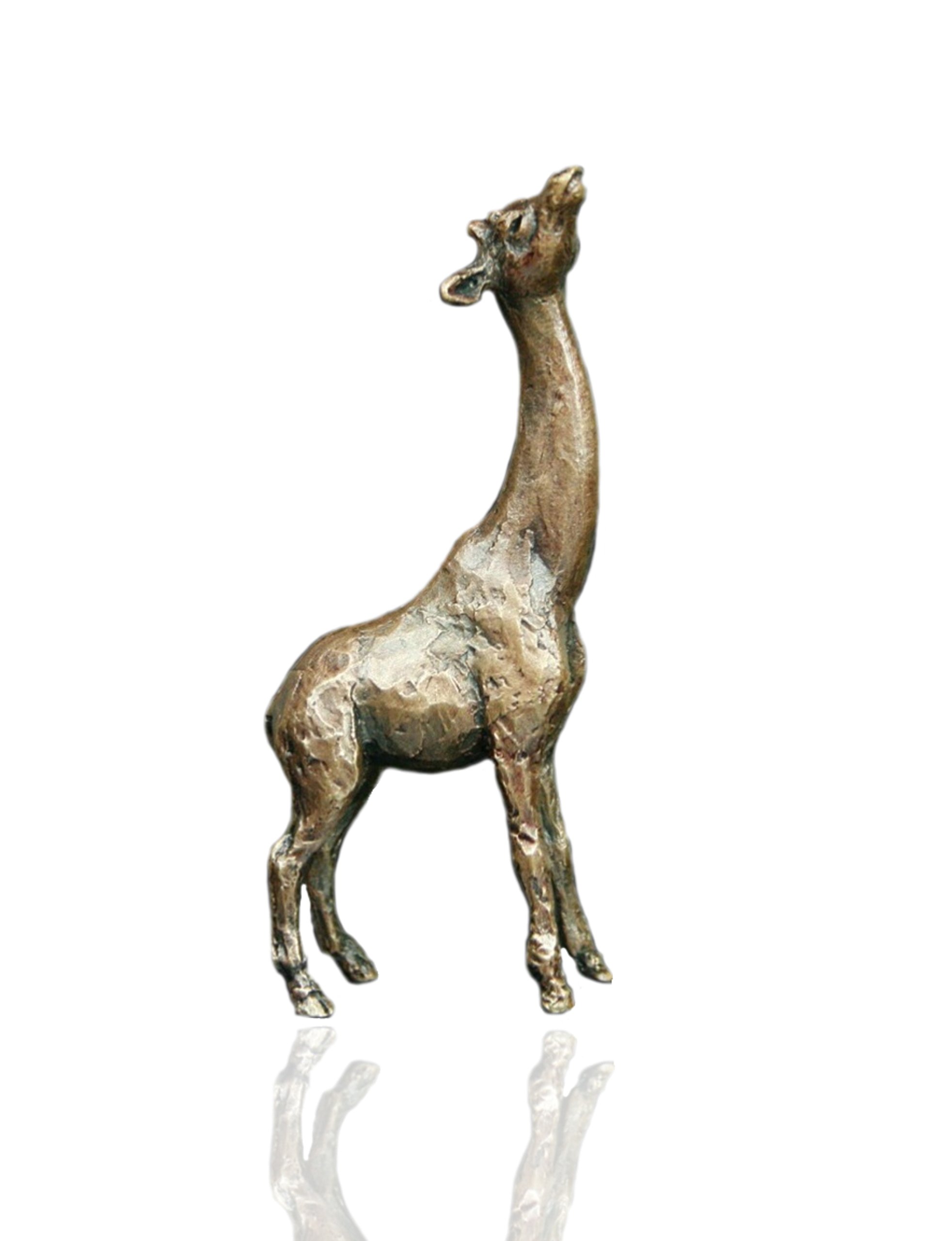 Marquise Jewellery Giraffe - Bronze Miniature Wildlife Figure - Butler & Peach.