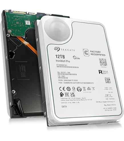 Seagate 3.5インチ内蔵HDD 12TB (ST12000VN0008) Amazon | Seagate 内蔵 HDD ハードディスク 12TB NAS向け 24時間