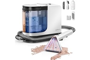 UWANT Portable Carpet Cleaner, 12Kpa Powerful Suction Spot Cleaner Machine, Upholstery Cleaner Machine for Couch Stains Cleaning, Home, Sofa, Car Cleaner, B300, White and Black