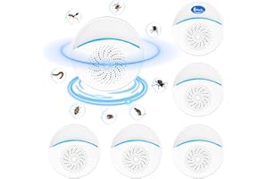 AMPLICLEAR 2024 Upgraded Ultrasonic Pest Repeller, Indoor Pest Repellent 6 Packs, Electronic Plug in Pest Control for Roach, Ant, Rodent, Mouse, Bugs, Mosquito, Spider Repellent for House, Garage, Warehouse