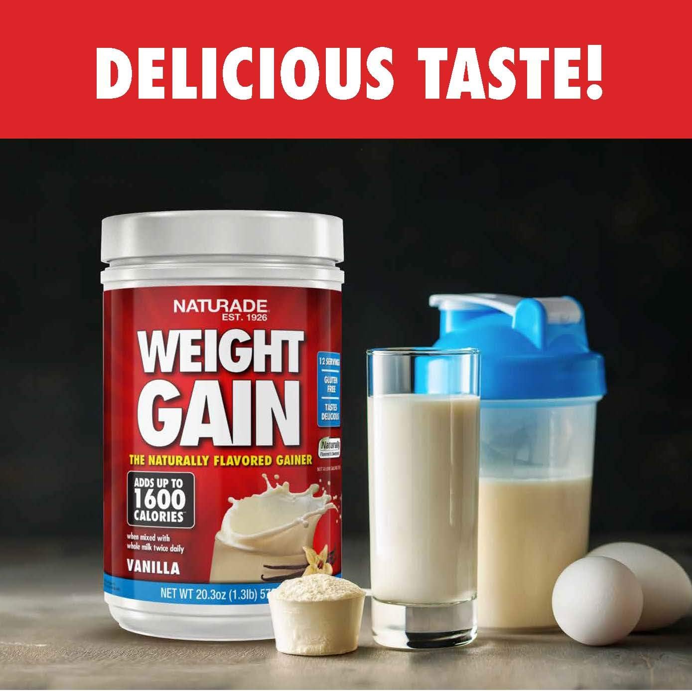 Naturade Weight Gain Instant Nutrition Drink Mix, Vanilla ,20.3 Ounce: Health & Personal Care