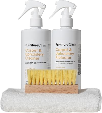 Furniture Clinic Fabric Care Kit Cleaner & Protector 500ml Each