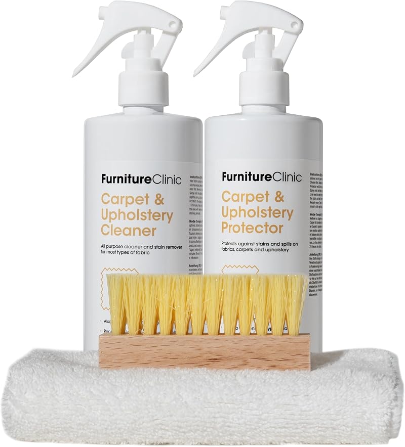 Furniture Clinic Fabric Care Kit Cleaner & Protector 500ml Each
