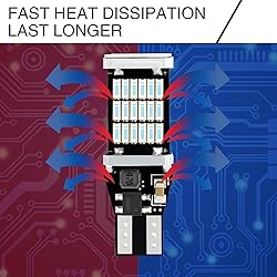 Sinytuto Pack-4 LED Reverse Lights, T15 4014 45SMD