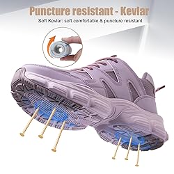 Steel Toe Shoes for Women Men Wide Non Slip