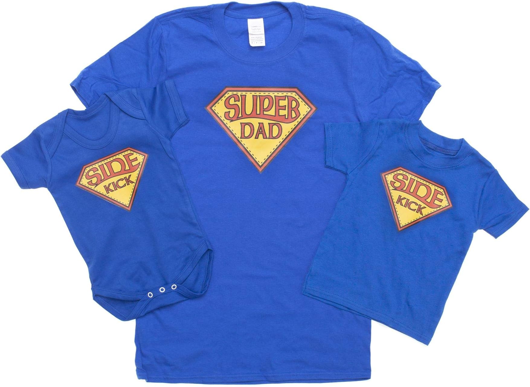 ART HUSTLESuper Dad and Side Kick - Father and Baby Matching Outfits (Sold Separately)