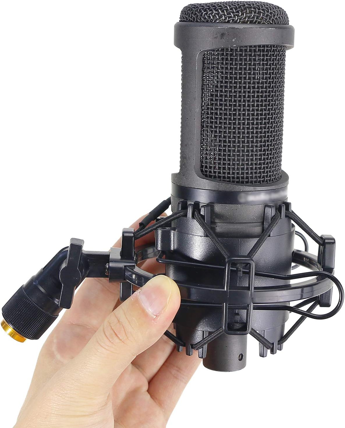 AT2020 Shock Mount - Microphone Mounts Reduces Vibration Noise and Shockmount Improve Recording Quality for Audio Technica AT2020 AT2020USB+ AT2035 ATR2500 Condenser Mic by YOUSHARES: Musical Instruments