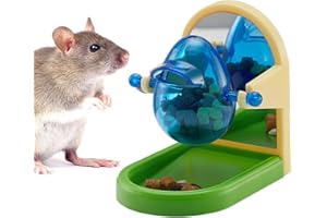 JEVND Rat Enrichment Toys, Interactive Foraging Toys For Rats, Intelligence Growth Rat Enrichment Puzzle Games, Treat Dispensing Slow Feeder for Rats Cage Toy, Bird Foraging Toy for Parakeet Conure (1Pcs)