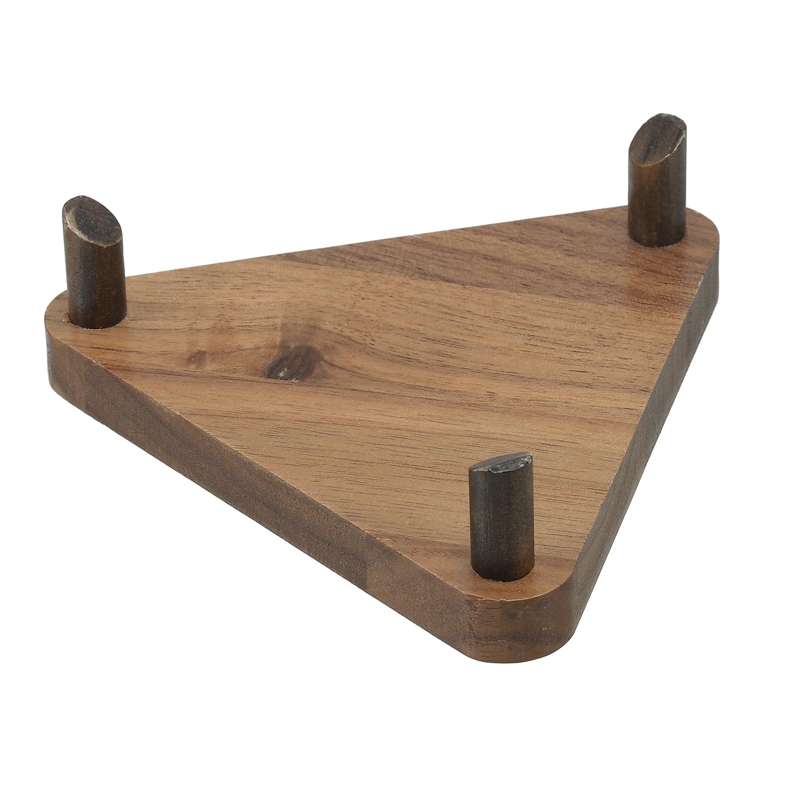 PATIKIL Ball Display Stand 4.7 Inch, Multi-Function Wood Ball Stand Display Holder for Football Basketball Volleyball Soccer Ball Rugby, Brown