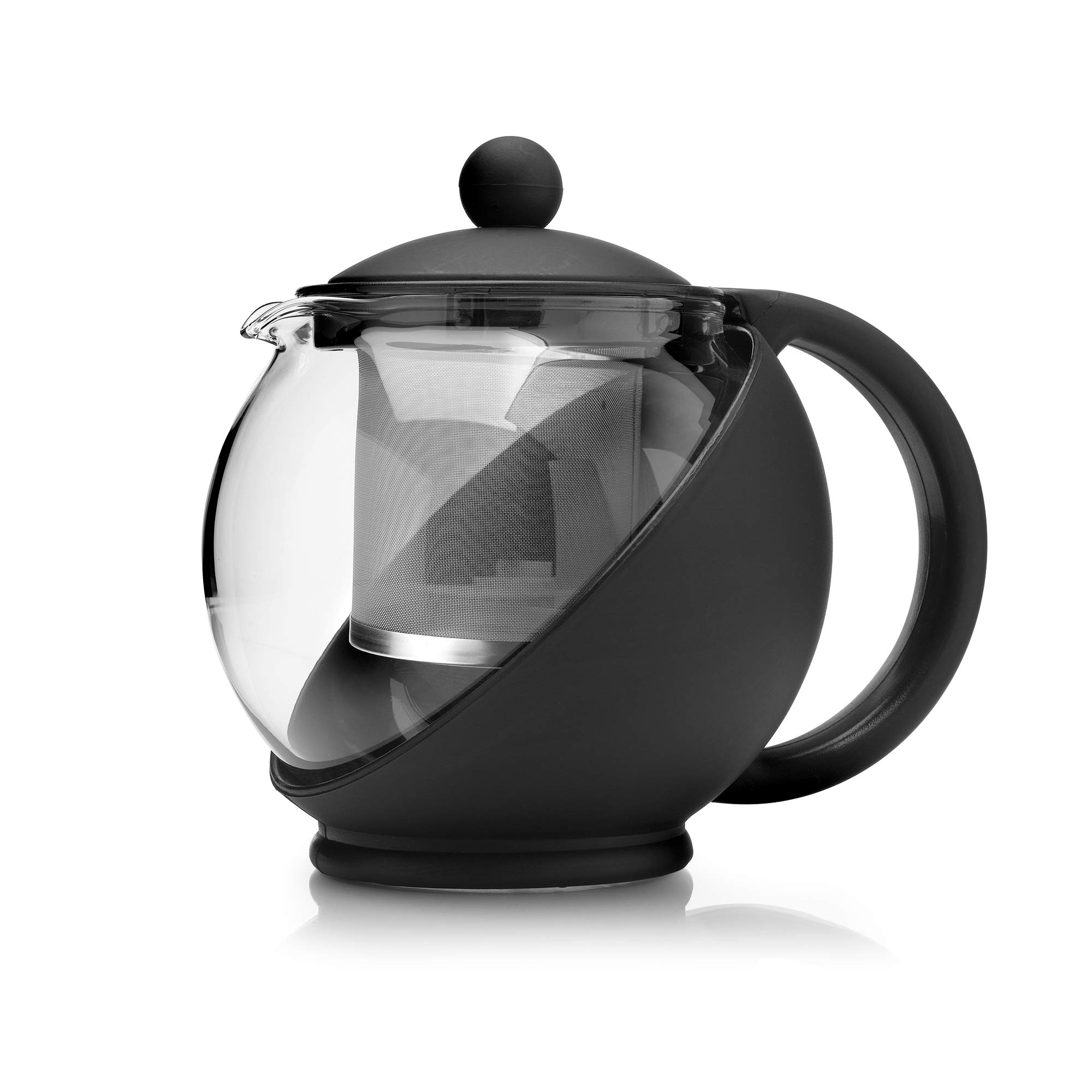 Kilo D07 4-Cup Glass Teapot with Stainless Steel Infuser 1400ml