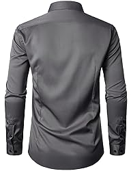 JEMITOP Men's Stretch Wrinkle Free Dress Shirts