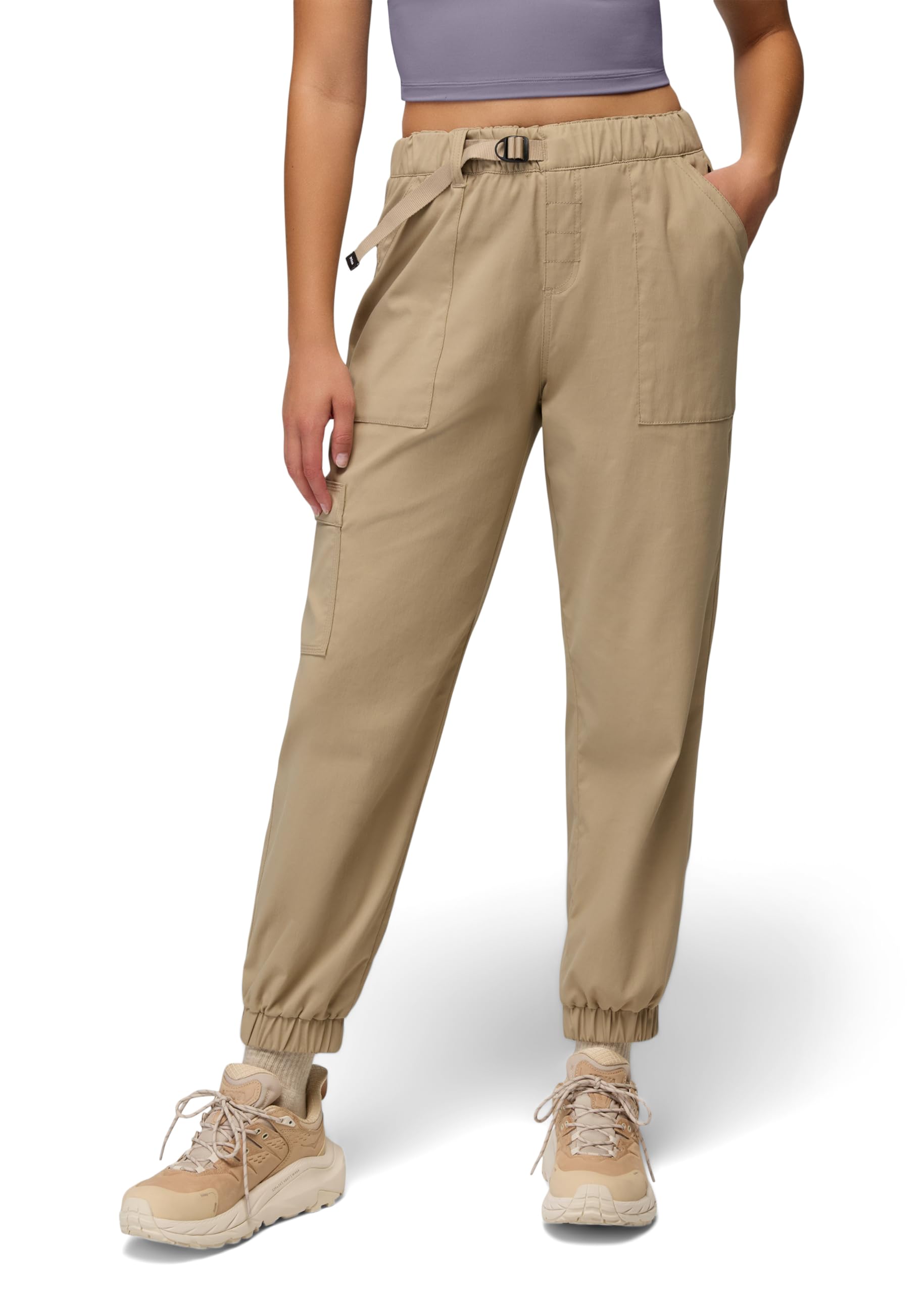 prAna Womens Stretch Zion E-Waist Jogger, Sandbar, Small