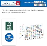 Larsen GP426 MemoPuzzle Alphabet ABC Learning Tray Frame 26 Upper Lower Case view 5
