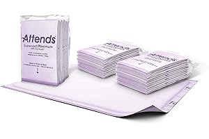 Attends Supersorb Maximum Disposable Underpads for Incontinence, 30"x36" Absorbent Pad, Heavy Absorbency, 5ct Bag