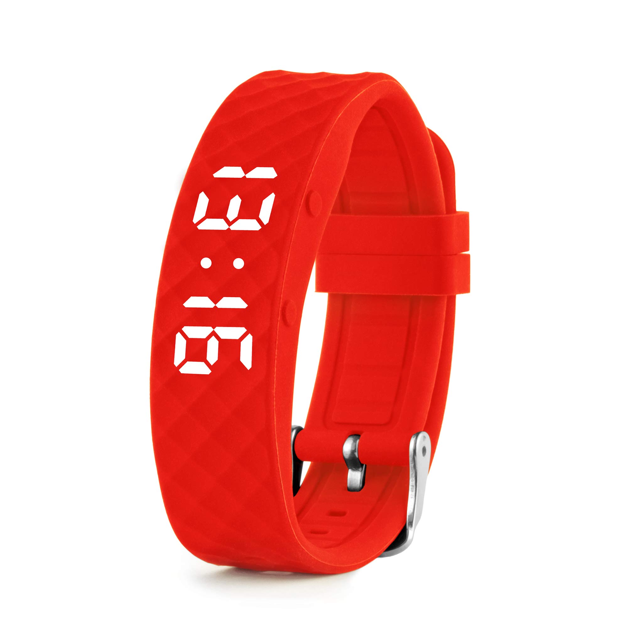 TabTime Vibrating Alarm Reminder Watch - with up to 10 Personal Alarms or Pill Reminders per Day (Red, Small) — image 1