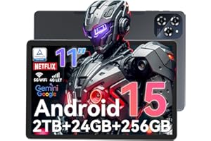 2026 Newest Tablet Android 15 Tablet-11 Inch FHD Display, 24GB RAM 256GB ROM /2TB TF, T615 Octa-Core AI Tablets, 8000mAh/18W 