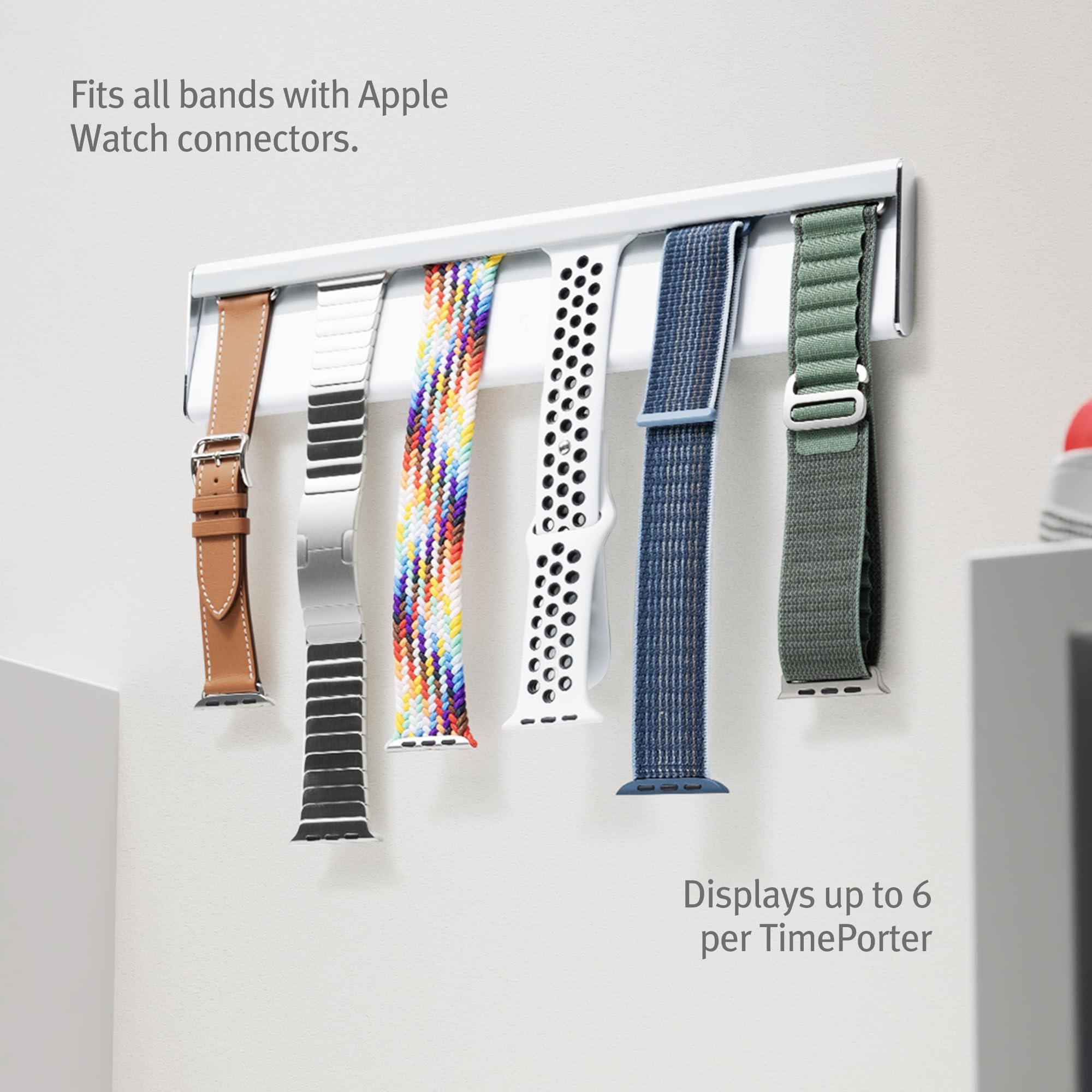 Twelve South Twelve South TimePorter Watch Strap Organiser - Compatible with Apple Watch Bands, Display & Wall Organiser, Fits All Brands, Watch Strap Storage Rack for Smart Watch