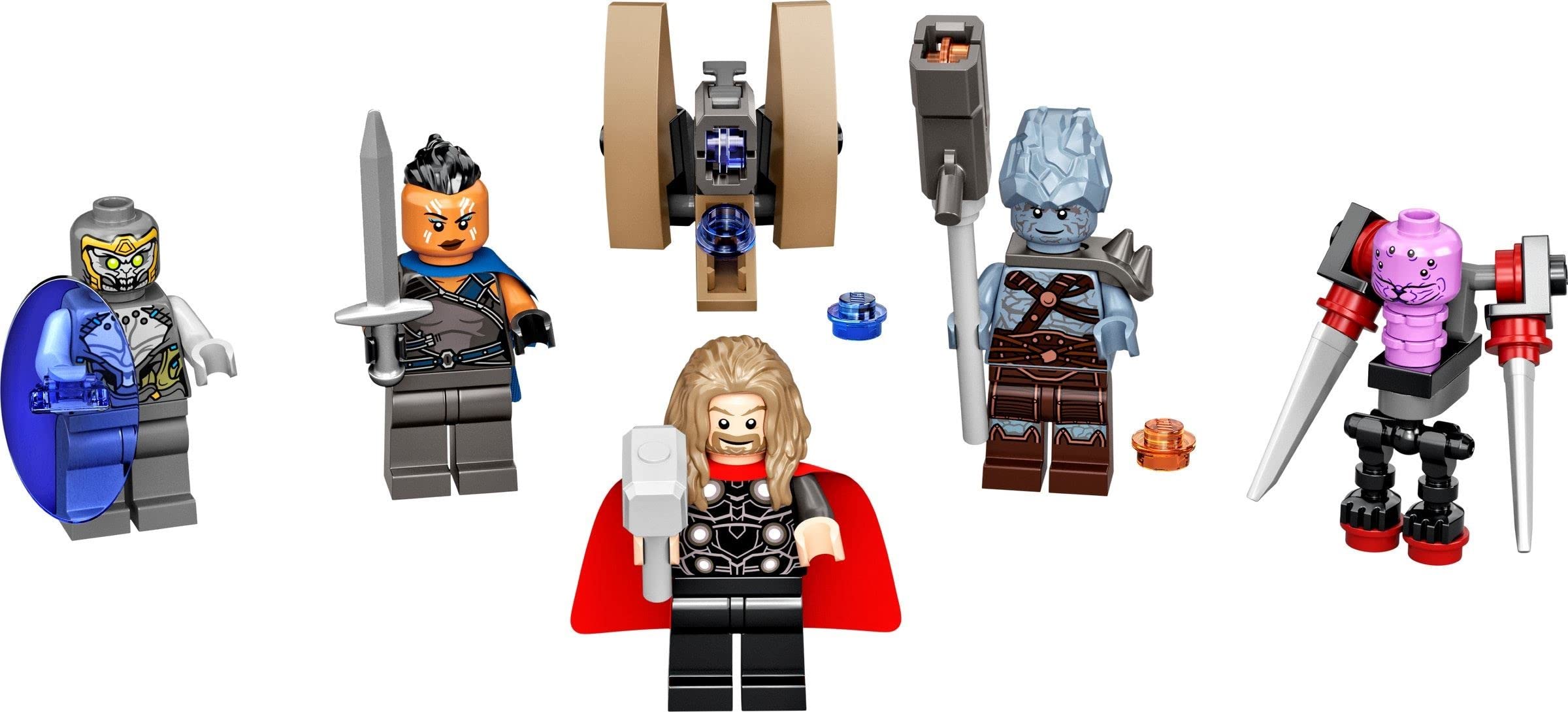 LEGO 40525 Marvel Endgame Battle Minifigures Blister Pack Thor Chitauri Warrior Korg Miek and Valkyrie 6+ 62 Pieces