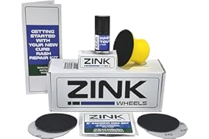 ZINK WHEELS Premium Tesla Wheel Curb Rash Repair Kit for Model 3 20-inch Grey Performance Warp Wheels - DIY Kit with Color-matched Touch Up Paint - Made in USA