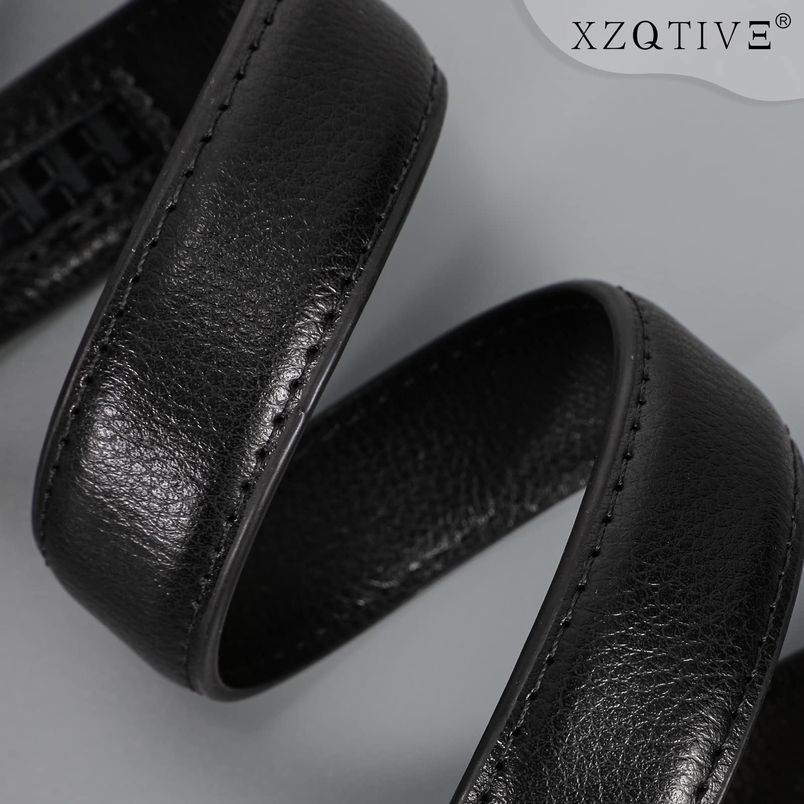 XZQTIVE Boy Ratchet Leather Belts Easy Slid Click Buckle Auto Belt For Kids School Uniform Dress Jeans