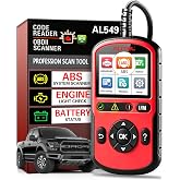 Autel OBD2 Scanner AutoLink AL549, Car Check Engine Code Reader with ABS, Car Battery Tester &amp; Alternator Tester, Plug and Play, Upgrade Ver. of AL519 AL319 AL329 ML519 OBDII CAN Diagnostic Scan Tool