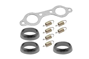 DUZFOREI Exhaust Pipe Donut Gasket Replacement for Polaris Ranger XP 800 4x4 EFI 2010-2012G, Manifold Gasket + Seal + Spring