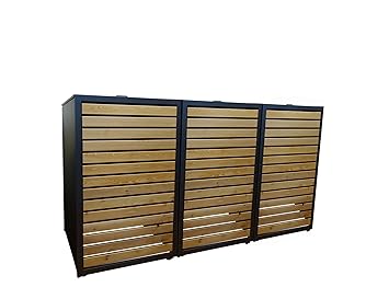 Gero Metall Mulltonnenschrank Mulltonnenhaus Mullbehalterschrank