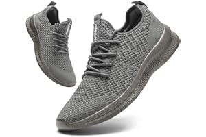 FUJEAK Men Running Shoes Men Casual Breathable Walking Shoes Sport Athletic Sneakers Gym Tennis Slip On Comfortable Lightweight Shoes