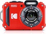 KODAK Water Camera Red Waterproof 15m 4X Optical Zoom 1080P Video