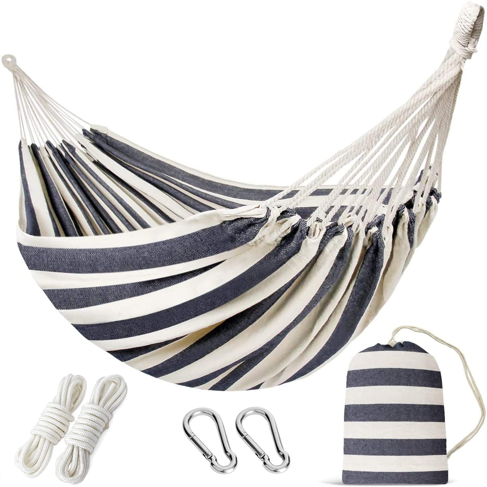 Double Hammock With Tree Straps Persons Hammock Portable Hanging