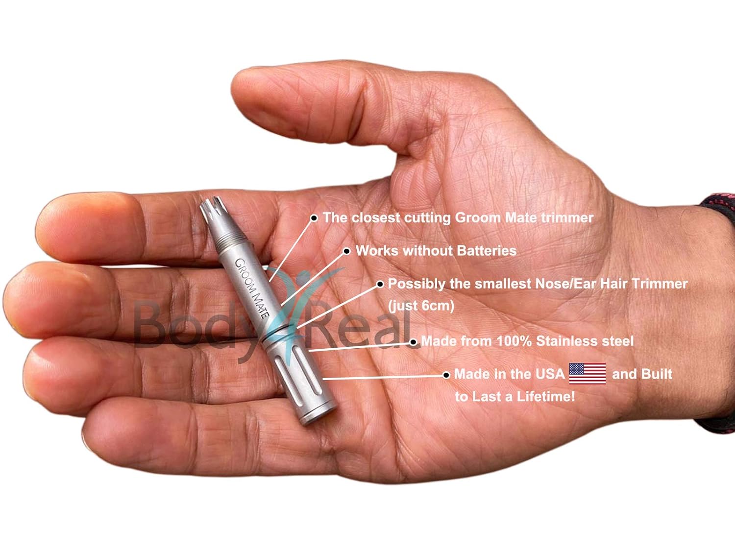 Groom Mate Platinum Xl Professional Nasal Nose Ear Hair