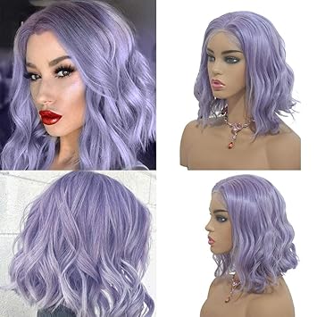 Amazon Com Short Bob Wigs Lace Frontal Wigs Glueless Brazilian
