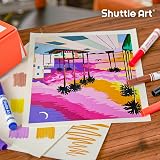Shuttle Art 304 16 Colour Washable Broad Tip Felt Pens Kids Classroom Pack view 7