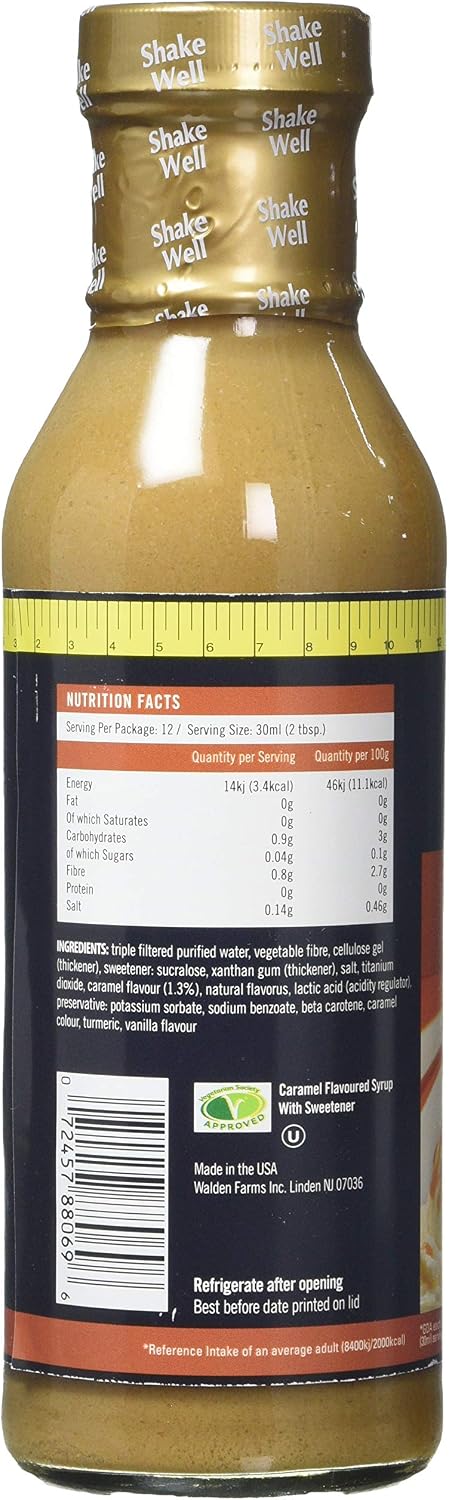 Walden Farms Near Zero Caramel Flavoured Syrup 355ml (PACK OF 6), 355 g (Pack of 6) - Image 3