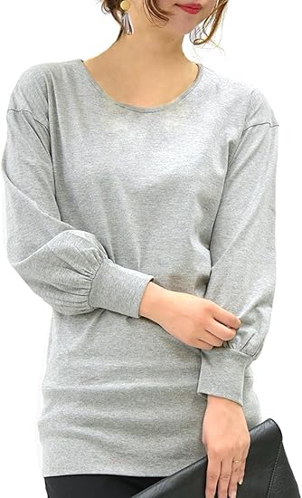 Amazon アンドイット And It リブ切替 パフスリーブ ロング丈 カットソー 長袖 レディース トップス Tシャツ カットソー 通販 Amazon アンドイット And It リブ切替 パフスリーブ ロング丈 カットソー 長袖 レディース トップス Tシャツ カットソー 通販