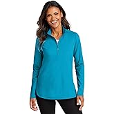 Port Authority Women's Carbon-Free Double-Knit Quarter-Zip Pullover