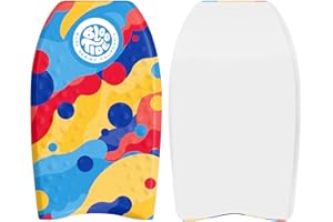 Bloo Tide 22in Mini Bodyboard // Foam Wax Free Soft Kickboard Bodyboard for Adults and Kids of All Levels