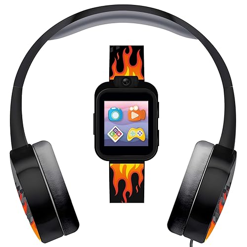 PlayZoom Smartwatch for Kids with Headphones Featuring a Swivel