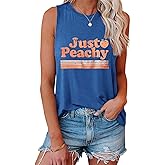 IRISGOD Womens Tank Tops Loose Fit Summer Cute Graphic Sleeveless Shirts Workout Basic Tunic