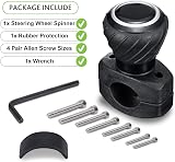 Spurtar Steering Wheel Knob Universal Car Wheel Aid Spinner Black view 7